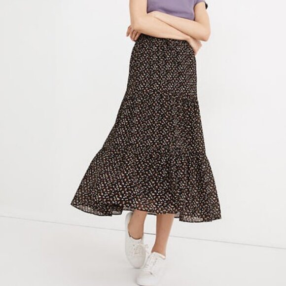 Madewell Dresses & Skirts - Madewell Georgette Tiered Maxi Skirt in Adorable Ditsy
